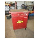 Metal Cabinet with wood top