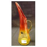 Kanawha Glass Pitcher - Crackled Glass