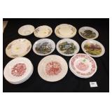 Saucer Collection, 22 pieces, Various styles