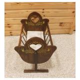 Baby doll Cradle w/pad Wooden