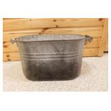 Vintage Oblong Bucket w/wooden handles