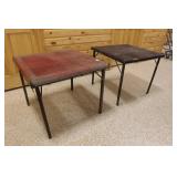 2 Card Tables w/folding legs