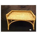 Wicker Bed Tray, Gold Toned Paint