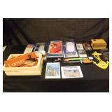 Assortment - Cards, stamp pad, thermometer