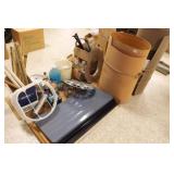 Assortment - Shop Items, oil, shelves