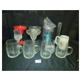 Collection of glass - mugs, glasses