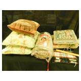 Warming Throw, Scarf, 5 asst. pillows