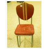 Chair, Chrome Legs, Vinyl Seat & Back