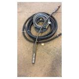 Gas hoses, drill cable