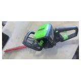 Greenworks hedge trimmer- battery not included