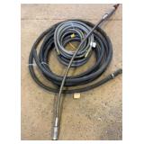Gas hoses, drill cable