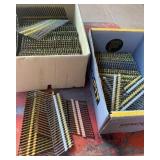 Plastic strip framing nails