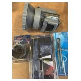 Caliper, probe, saw, light