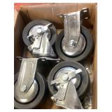 4 1/2 x 2" caster wheels set