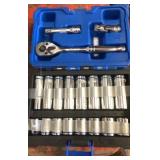Kobalt 3/8" metric socket set