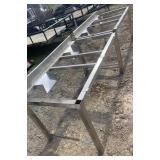 Stainless steel processing tables