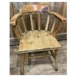 Wooden arm chair