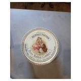 Peter Rabbit tin, swisher sweet box, milk caps+