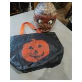 Halloween bag and coconut head