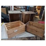 Wooden crates (4)