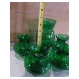Green glassware (11)