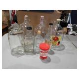 Glass jugs/ mustard jar