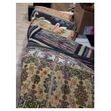 Assorted throw rugs