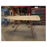 Wooden ironing board