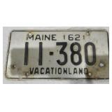 1962 Maine license plate