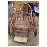 Vintage wheelchair wooden