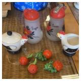 S&P , cream & sugar containers