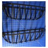 Matching metal wall baskets