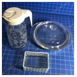 Tang pitcher, casserole dish, soap dish