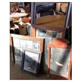 Antique mirrors and picture