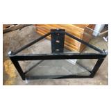 Glass entertainment center