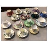 Tea cups with matching saucers