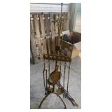 Hearth tools, with candle stand