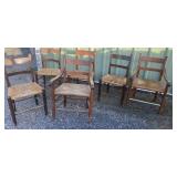 Wooven seat chairs