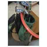 Misc. golf clubs, bag, and golf ball grabbers Misc. golf clubs, bag, and golf ball grabbers