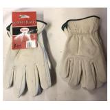 Leather gloves-med