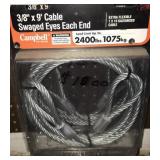 3/8in x 9ft cable 3/8in x 9ft cable