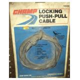 Locking push pull cable