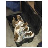 Plastic foot locker with random nails Plastic foot locker with random nails