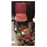 Chair & 2 box lots Chair & 2 box lots