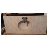 Vanity sink, one piece Vanity sink, one piece