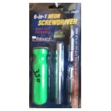 6 in 1 screwdriver green handle