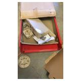 Rolling metal tool tray Rolling metal tool tray