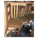 Slat backed chairs Slat backed chairs