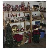 Box lot of Christmas, shelves not included Box lot of Christmas, shelves not included