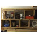 Wooden shelf two tiers Wooden shelf two tiers